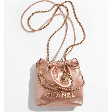 chanel mini bag gold